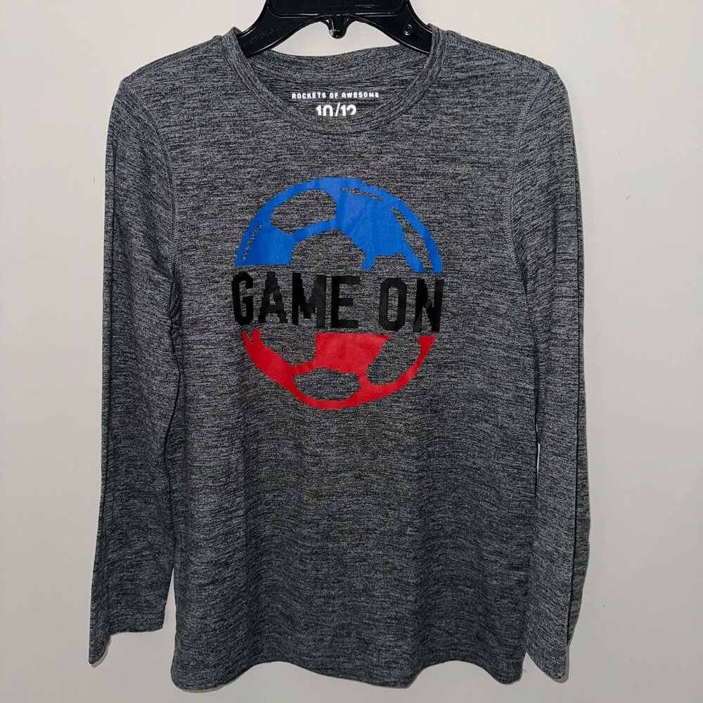 Rockets of Awesome GAME ON Wicking T, size L (10/12)